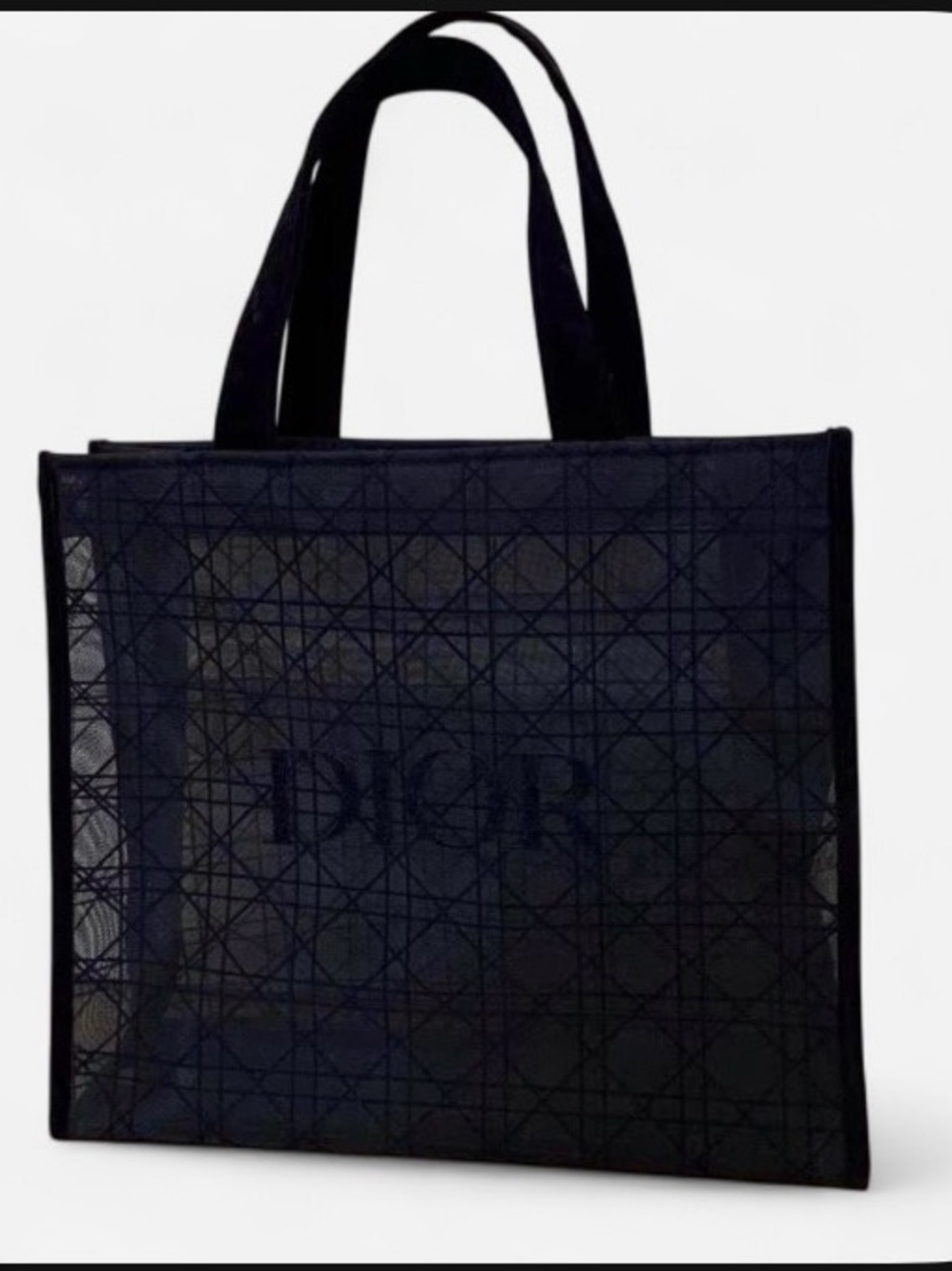 Dior Beauty Black Logo Mesh Tote - Picture 2 of 13
